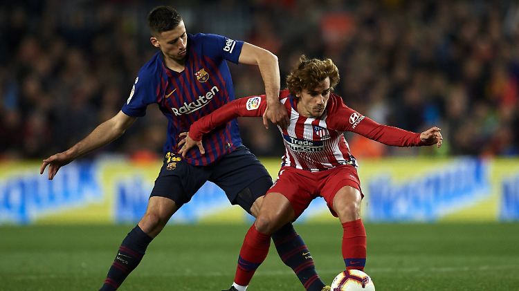 Für Atlético Madrid wird man Antoine Griezmann nicht mehr in Aktion sehen - dafür aber vielleicht demnächst an der Seite von Barcelonas Clement Lenglet?