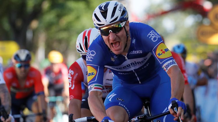 Aus der Masse zum Sieg: Elia Viviani.
