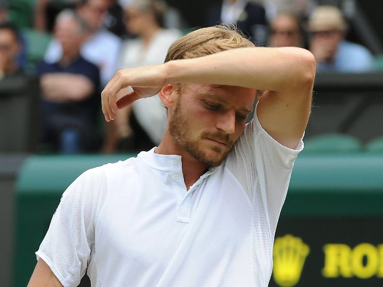 Bis zum 3:3 gut im Spiel, danach überfordert: David Goffin gegen Djokovic.