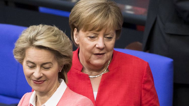 "Eine nicht einfache Situation": Merkel sieht den Widerstand der SPD gegen von der Leyen als Belastung für die Regierung. 