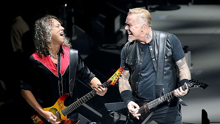 Rocker mit Herz: Kirk Hammett und James Hetfield von Metallica.