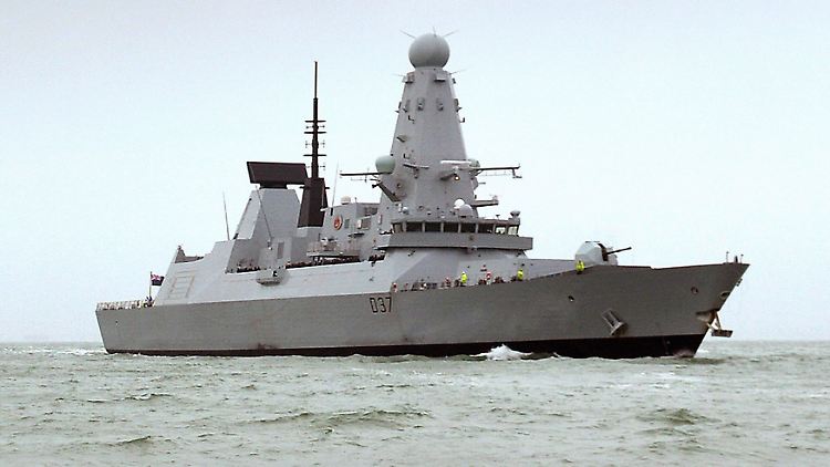 Soll in der Meerenge von Hormus präsent bleiben: Der britische Zerstörer "HMS Ducan".  