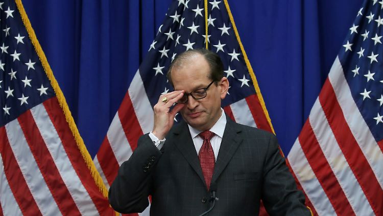 US-Arbeitsminister Acosta ist zurückgetreten.
