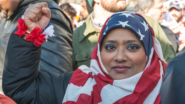 Trumps Umgang mit Einwanderern bleibt nicht unwidersprochen: Protestdemo in New York. 