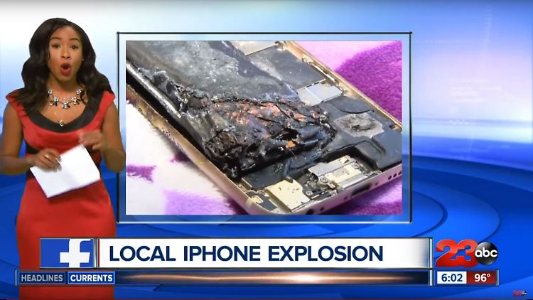 Der TV-Sender 23ABC berichtete über das explodierte iPhone 6 einer Elfährigen.