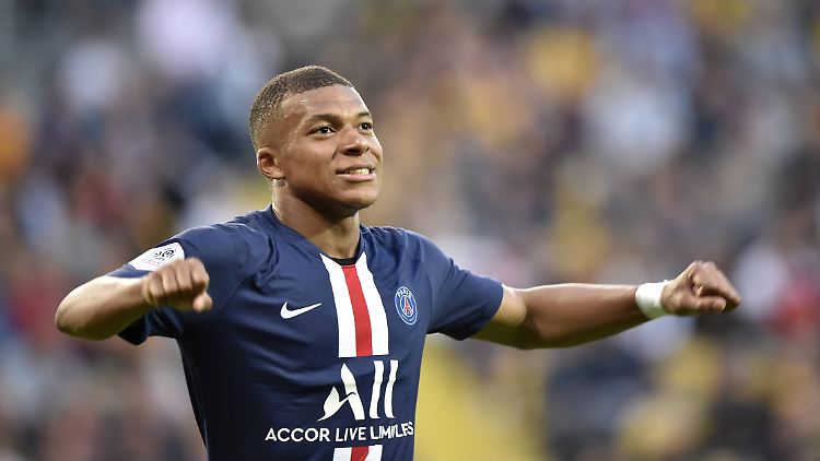 Kylian Mbappé erzielte in Dresden zwei Tore.