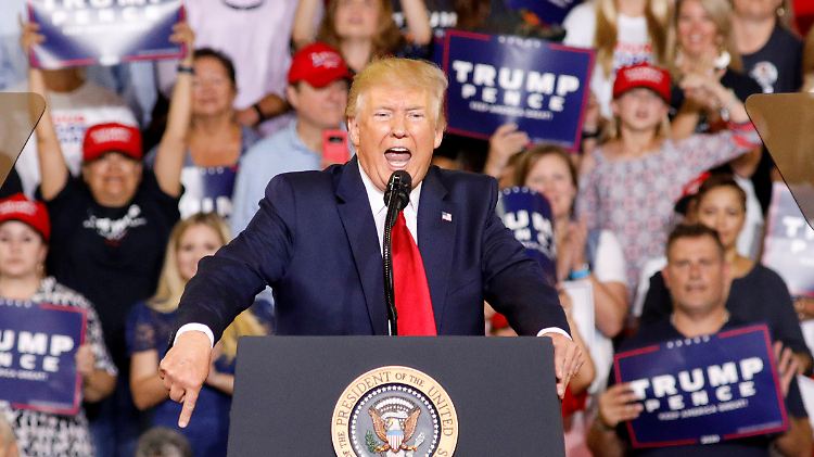 Das Publikum in Greenville war ganz auf der Seite des US-Präsidenten.