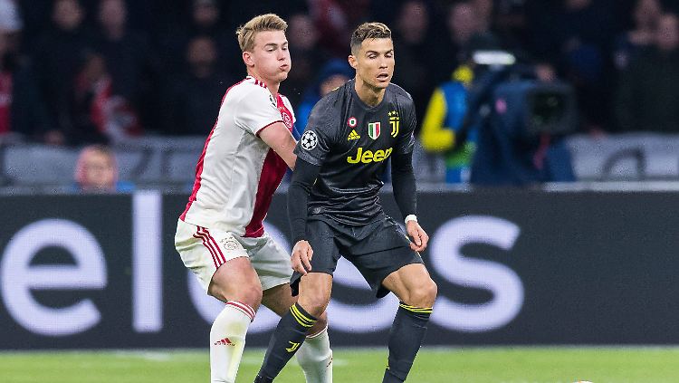 Demnächst gemeinsam am Ball: Matthijs de Ligt und Cristiano Ronaldo.
