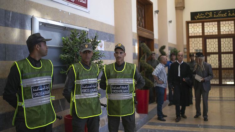 Gut bewacht: Das Anti-Terror-Gericht in Rabat am letzten Prozesstag.