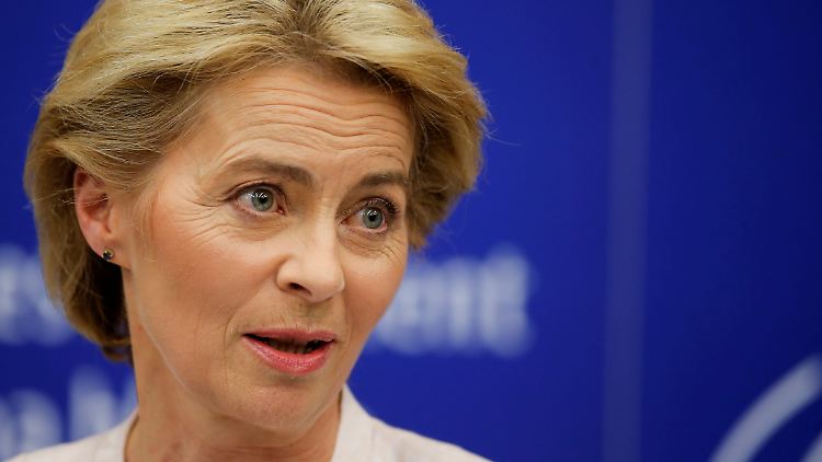 Die neue Chefin der EU-Kommission: Ursula von der Leyen nach ihrer Wahl in Brüssel.