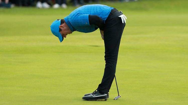 Ein Tag zum Mäusemelken: Rory McIlroy verpatzt den Start der British Open.