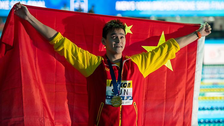Umstrittener Weltmeister: Sun Yang.