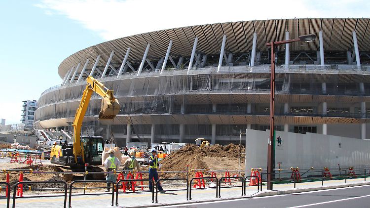 Das neue Nationalstadion von Tokio soll angeblich bis November fertig werden. 