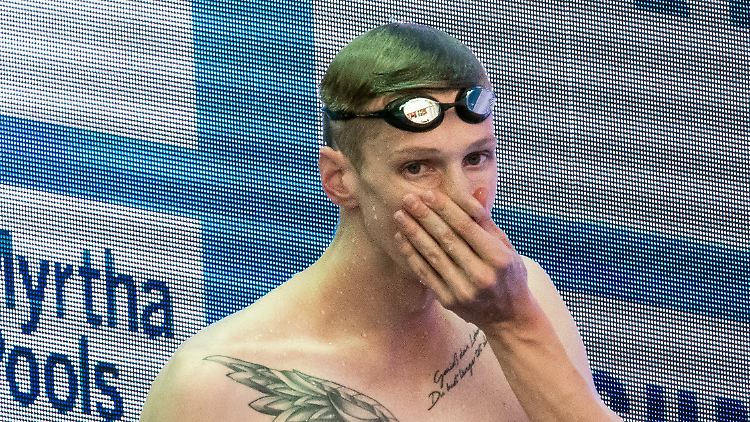 Seine Leistung im WM-Vorlauf über 800 Meter machte Weltmeister Florian Wellbrock rat- und sprachlos.