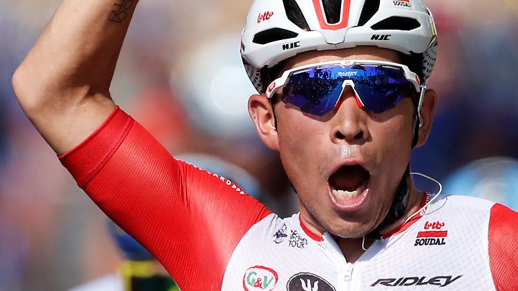 "Ich habe so gelitten bei dieser Hitze": Caleb Ewan.