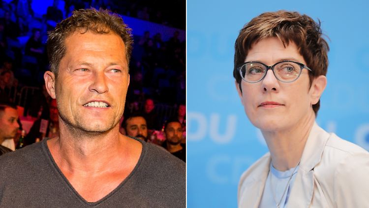 Til Schweiger ist offenbar kein großer Fan von Annegret Kramp-Karrenbauer.