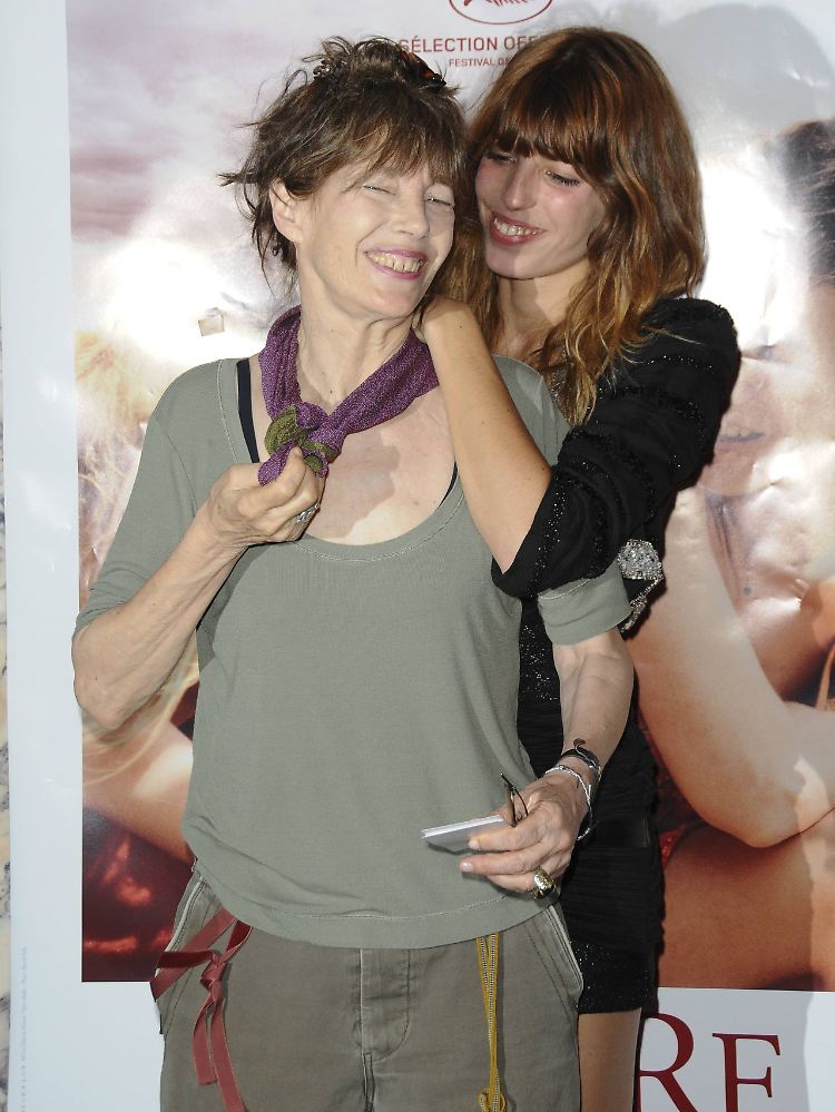 Mit Mama - Schauspielerin und Ikone Jane Birkin.