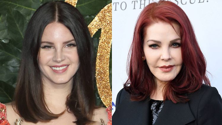 Sehen aus wie unterschiedlich alte Doppelgänger: Lana Del Rey und Priscilla Presley.