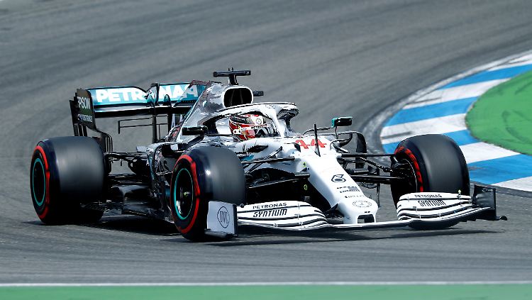 Lewis Hamilton war der Nutznießer des Ferrari-Debakels in der Qualifikation in Hockenheim.