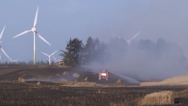 Zwölf Feuerwehren mit rund 200 Einsatzkräften bekämpften den Brand.