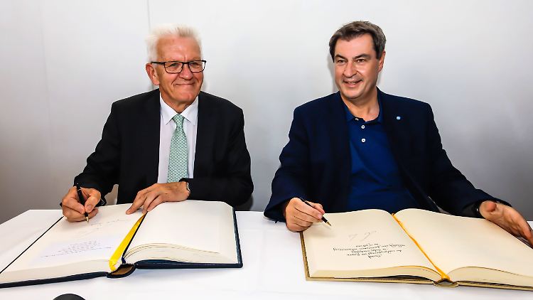 Vergangene Woche hat Söder sich mit dem grünen Ministerpräsidenten Winfried Kretschmann getroffen. Das Verhältnis der beiden war nicht immer gut, inzwischen verstehen sie sich prächtig.