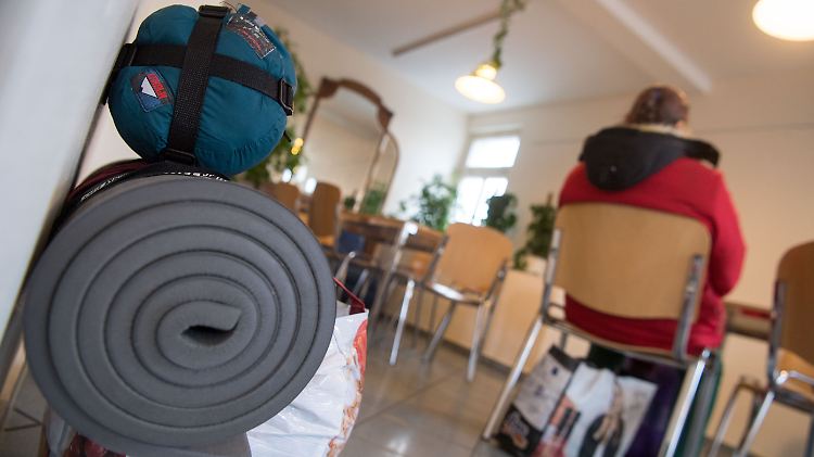 Die meisten Wohnungslosen leben in Notquartieren.