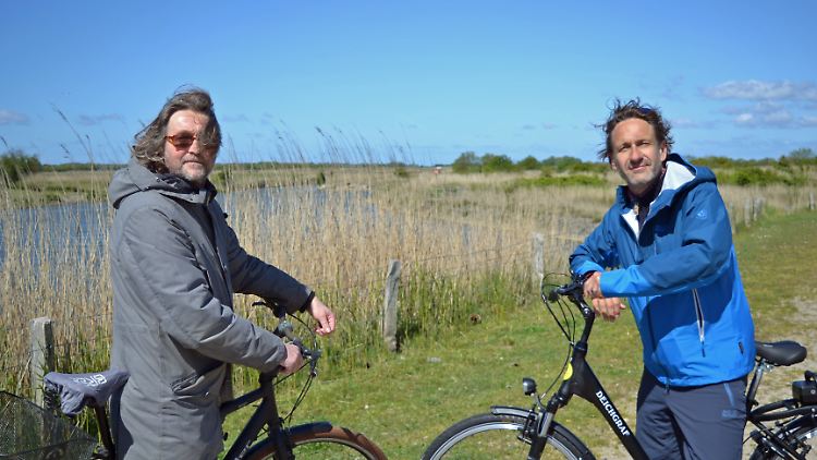 Mit dem Fahrrad erkundet Falk-Willy Wild die Urlaubsinsel Föhr.