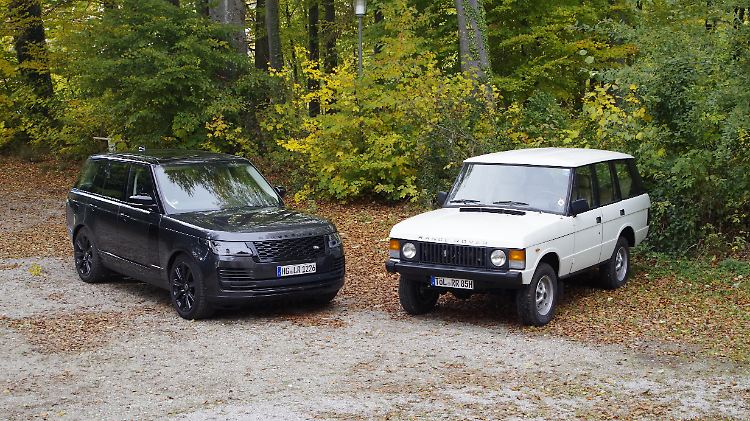 Range Rover V8 Urmodell trifft Range Rover V8 Supercharged.