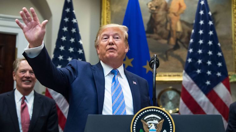"Wie viele Chevrolets sehen Sie in Deutschland?", fragt Donald Trump.