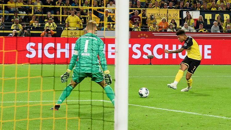 Der Mann des Abends entscheidet den Supercup 2019: Jadon Sancho erzielt das 2:0.