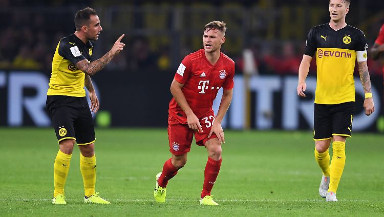 So geht's nicht: Joshua Kimmich ist mit dem Supercup-Auftritt des FC Bayern nicht einverstanden.