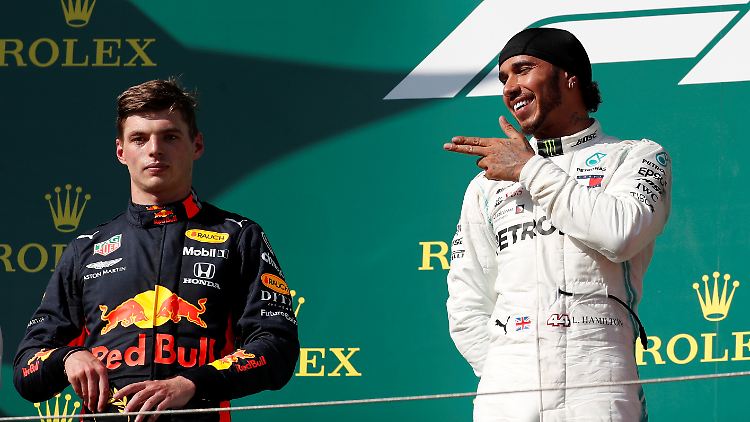 Lewis Hamilton (r.) muss sich wohl vorerst nur vor Max Verstappen in Acht nehmen.