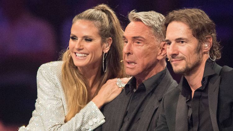 Freunde und "Germany's Next Topmodel"-Kollegen: Heidi Kaulitz, Wolfgang Joop (M.) und Thomas Hayo.