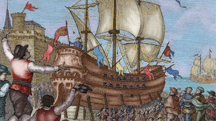 Weltumrundung vollendet: Die "Nau Victoria" schaffte über die Route um das Kap der guten Hoffnung den Weg zurück nach Spanien.