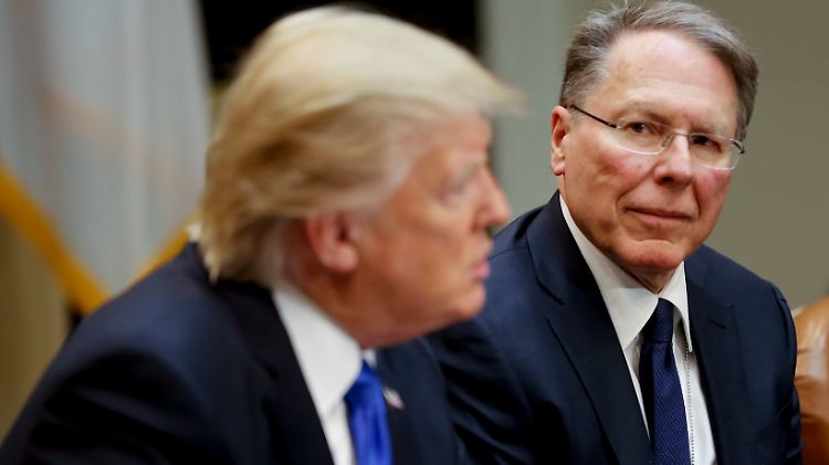 Wayne LaPierre bei einem Besuch im Weißen Haus.