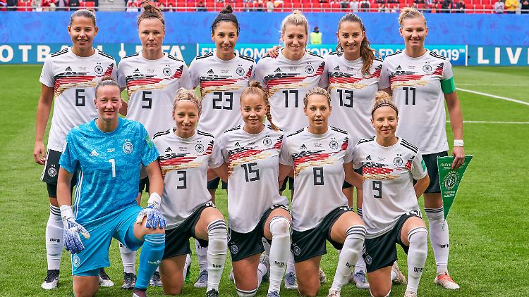 Die DFB-Frauen in Farbe.