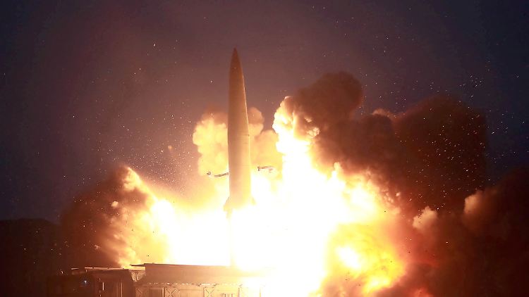 Mehrfach testete Nordkorea in den letzten Tagen Raketen, wie hier nach eigenen Angaben am 7. August.