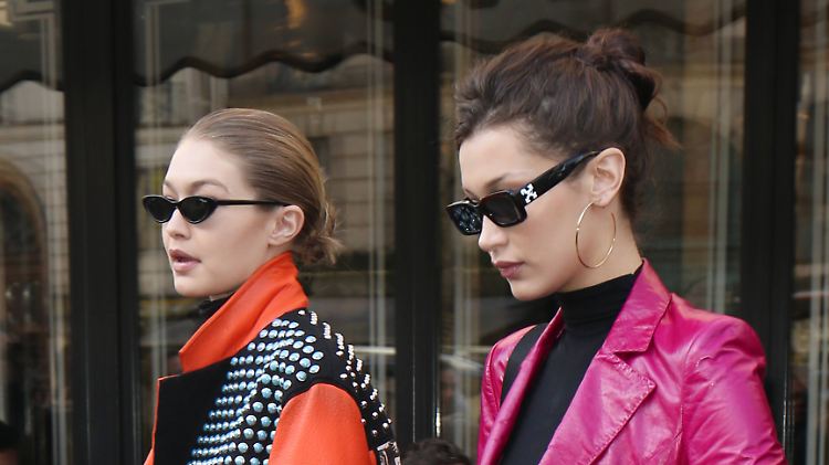 Nach dem Einbruch auf Mykonos sofort im Privatjet abgereist: Gigi und Bella Hadid.