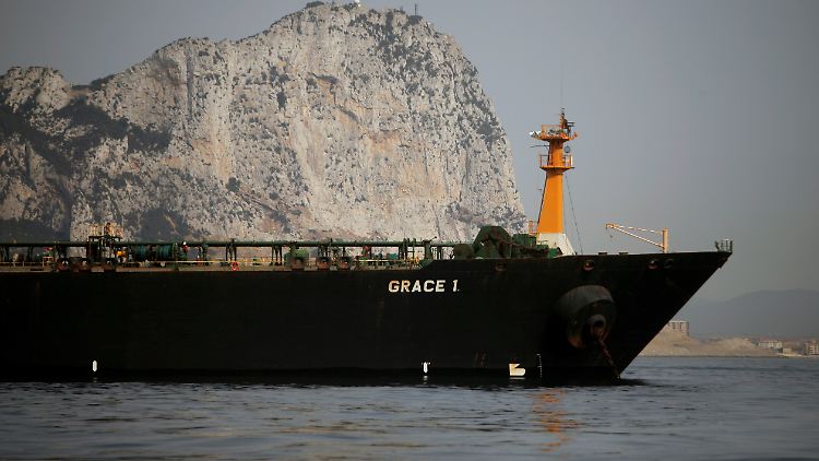 Die "Grace 1" liegt seit sechs Wochen vor Gibraltar.
