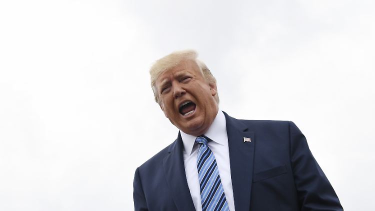 "Das war nicht von mir", sagt Trump zum fragwürdigen Inhalt seines Retweets.