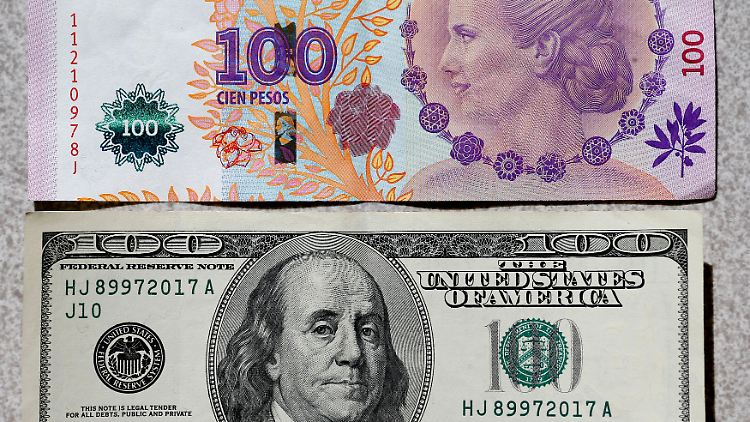 Der Peso wertet zum Dollar weiter ab.