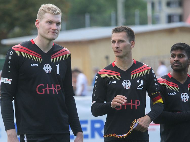 Stars der deutschen Mannschaft: Kapitän Fabian Sagstätter (rechts) und Angreifer Patrick Thomas