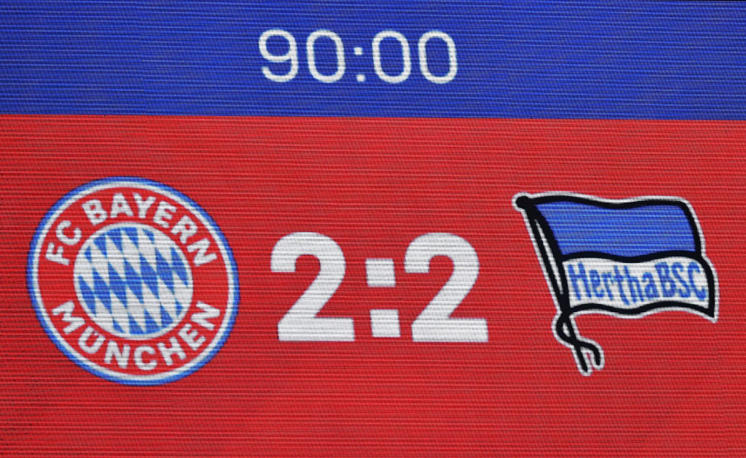 FC Bayern - Hertha BSC 2:2 (1:2)
