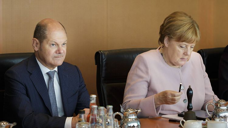 Vizekanzler Scholz (SPD) und Bundeskanzlerin Merkel (CDU) - kann sich die GroKo bei wichtigen Vorhaben endlich einigen?