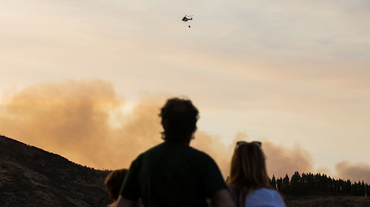 Zahlreiche Häuser in der Nähe des Waldbrands wurden bereits evakuiert.