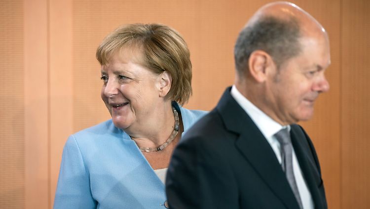 Kanzlerin Merkel von der CDU und Vizekanzler Scholz von der SPD: Wird die Koalition aus CDU, CSU und SPD über 2019 Bestand haben?