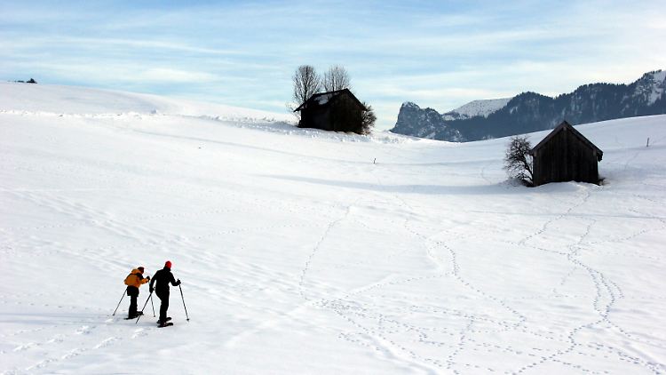 Die Entdeckung der Einsamkeit - in den Ammergauer Alpen gibt es Wintervergnügen auch abseits trubeliger Pisten.