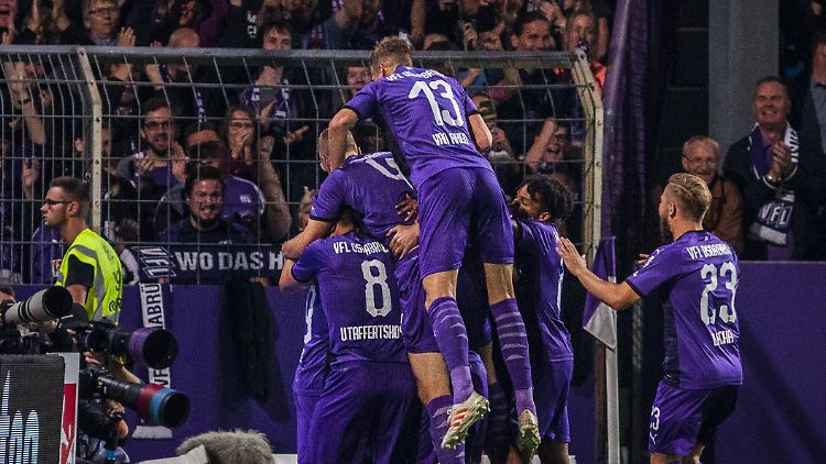 Freudentaumel: Der VfL Osnabrück gewann deutlich gegen Darmstadt mit 4:0.