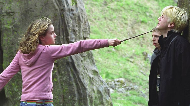 Emma Watson und Tom Felton standen gemeinsam für die "Harry Potter"-Filme vor der Kamera.