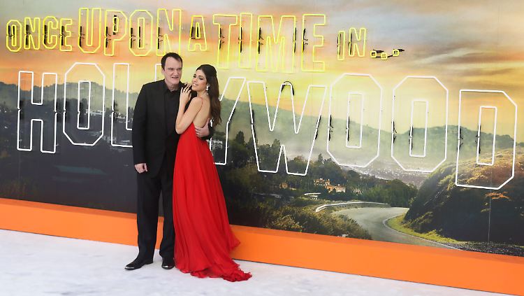 "Wenn ich einen Film drehe, dann ...": Quentin Tarantino, hier an der Seite der werdenden Mutter Daniella Pick.